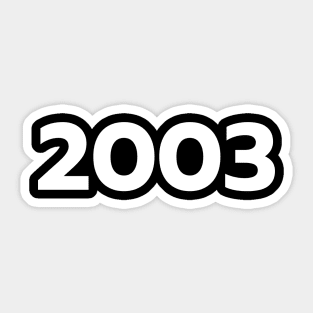 2003 legend t-shirt Sticker